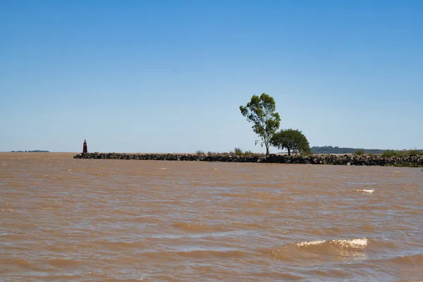 Breakwater River Rio Lujan Buenos Aires Argentina — Stock Photo, Image