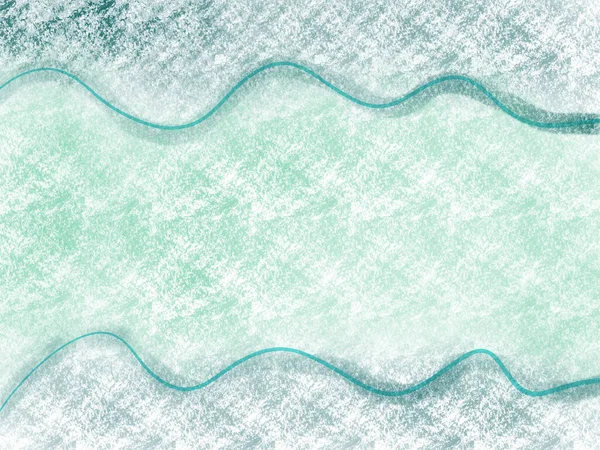 Pattern Blue Frozen Waves Frame Surface Text — Stock fotografie