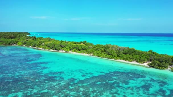 Güzel Bir Sahil Deniz Manzarası — Stok video