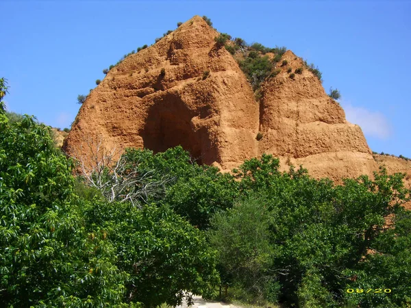 Ponferrada Spain Agustus 2009 Pemandangan Pegunungan Las Medulas Dari Tanah — Stok Foto