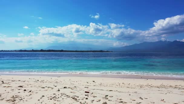 Una Hermosa Vista Una Playa Mar — Vídeos de Stock