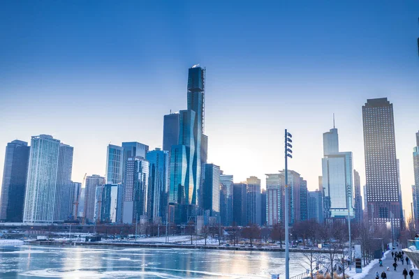 Landscape View Waterfront Center Chicago Usa — Stockfoto