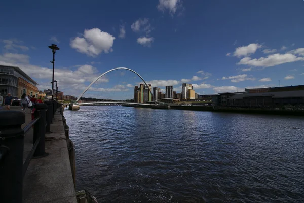 Most Przez Rzekę Newcastle Wielka Brytania — Zdjęcie stockowe