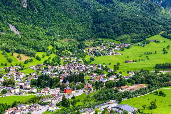 Campo Blenio Canton Ticino Switzerland Landscape View Valley — 스톡 사진