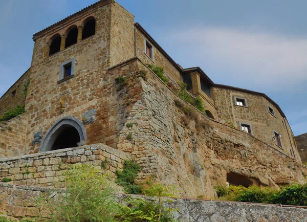 Close Civita Bagnoreggio Lazio Itália — Fotografia de Stock