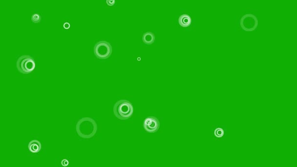 Abstract Groene Gele Stippen Generatieve Kunst Achtergrond Illustratie — Stockvideo