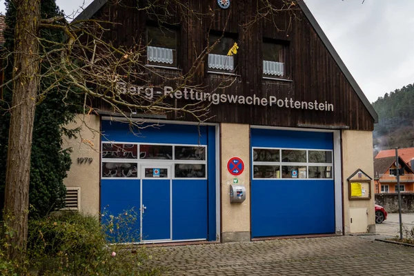 Pottenstein Germany Dec 2021 Mountain Rescue Station Mountain Rescue Service — Stock Photo, Image