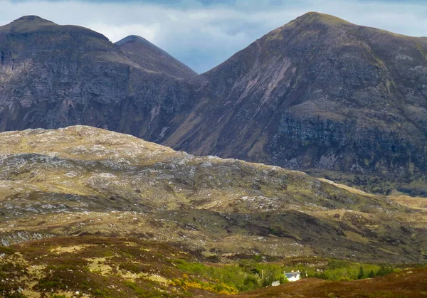 Una Hermosa Escena Las Montañas Assynt Escocia —  Fotos de Stock