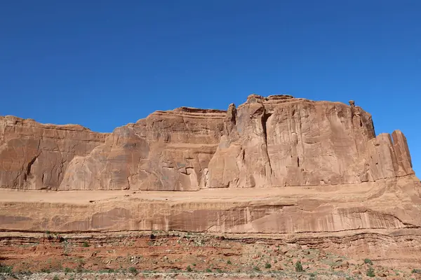 Vista Formaciones Rocosas Parque Nacional Arches Utah Estados Unidos —  Fotos de Stock