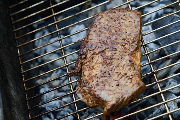 Izgarada Biftek Filetosunun Yakın Plan Çekimi — Stok fotoğraf