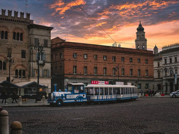 Parma Italie Oct 2021 Beau Coucher Soleil Dans Ville Parme — Photo