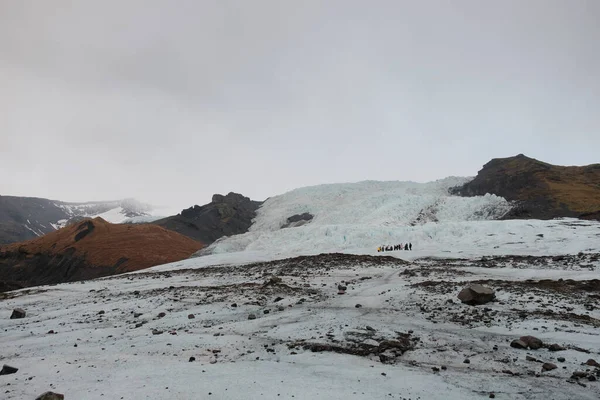 Chilling View Solheimajokull Glacier Iceland — Foto de Stock