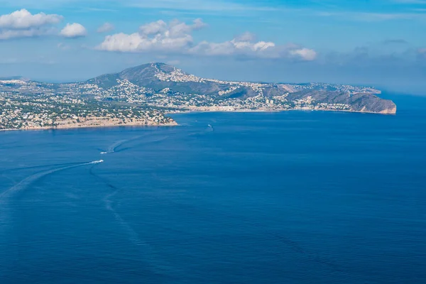 Mountains Urban Buildings View Ocean Spain — Stok fotoğraf