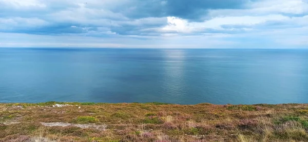 Neautiful View Sea Cloudy Sky — Stockfoto