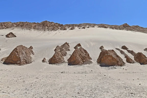 Brown Stones Stone Formations Atacama Desert Chile — Zdjęcie stockowe