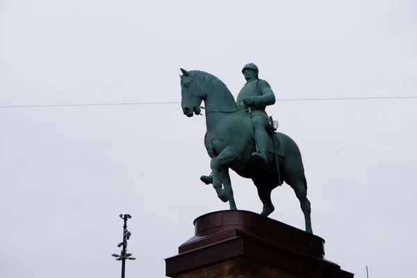 Equestrian Statue Wilhelm Luxembourg — Stockfoto