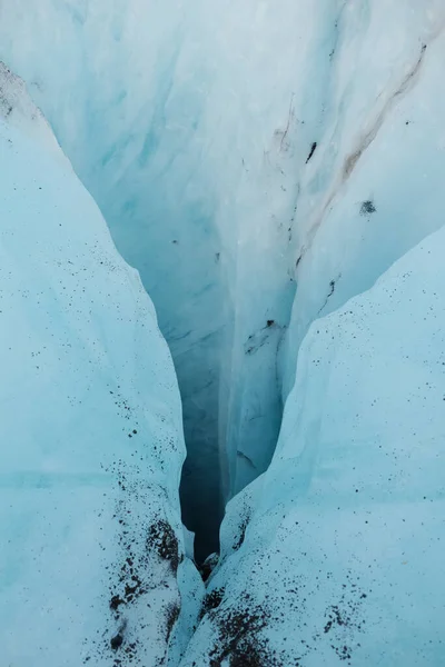 Chilling View Solheimajokull Glacier Iceland — стокове фото