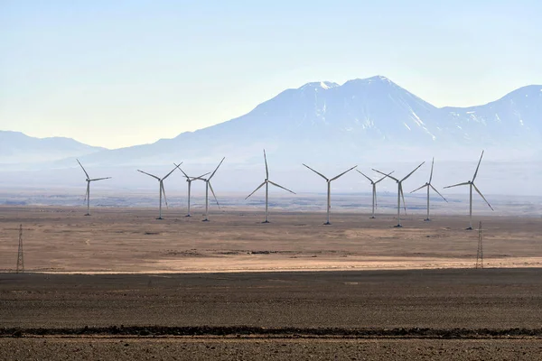 Farm Wind Generators Atacama Desert Northern Chile South America — Stock fotografie