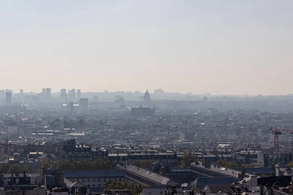 View Paris Montmartre Foggy Day — ストック写真