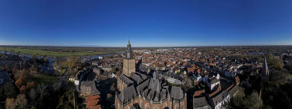 Tower Town Zutphen Netherlands Medieval Hanseatic City Center River Ijssel — Stock Photo, Image