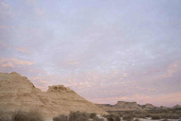 Desertic Landscape Bardenas Reales Desert Navarre Spain — Stock Fotó