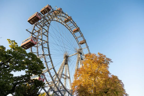 Giant Ferris Wheel Prater Park Vienna Austria — Stock Fotó