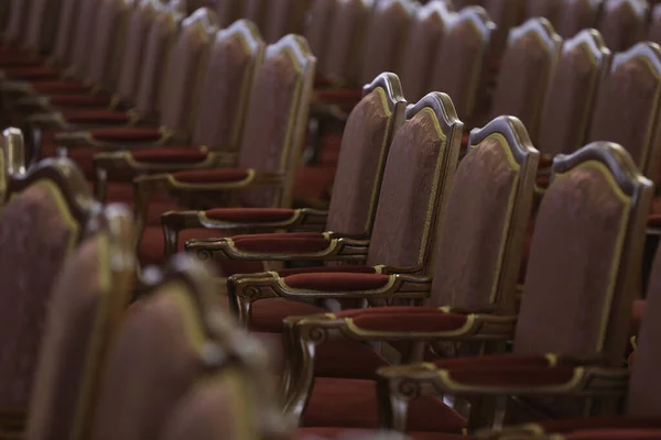 Rows Chairs Conference Hall Nobody People — Foto Stock
