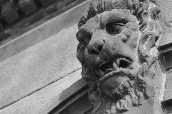 Shape Lion Head Palace Facade — Stockfoto