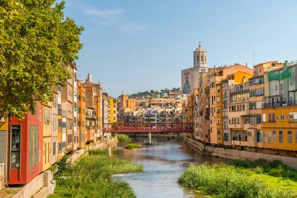 Houses River Onyar Girona Spain — Stock Fotó