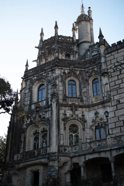 Beautiful View Palace Quinta Regaleira Clear Blue Sky Sintra — Φωτογραφία Αρχείου