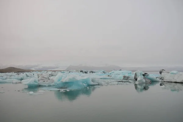 Chilling View Jokulsarlon Glacier Lagoon Iceland — 图库照片