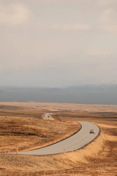 Scenic View Beautiful Thingvellir National Park Iceland Gloomy Sky — Stock Photo, Image