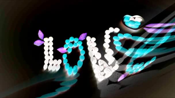 Abstract Love Sign Animation Design Concept — Vídeo de Stock