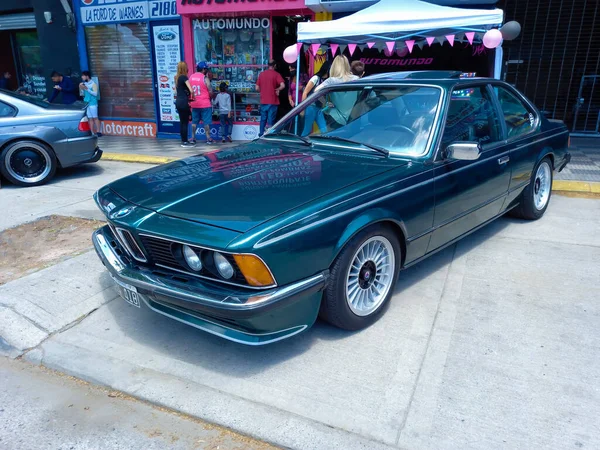 Buenos Aires Argentina 11月08 2021 スポーティブルードイツツアーのショットBmw 6シリーズE24クーペ1976 1989 Expo Warnes — ストック写真