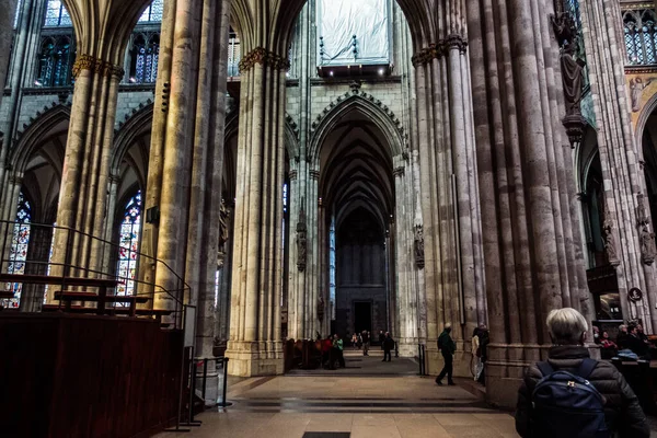 Cologne Německo Října 2019 Interiér Kolínské Katedrály Německu — Stock fotografie