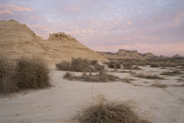 Desertic Landscape Bardenas Reales Desert Navarre Spain — Stock Photo, Image