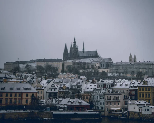 Scenic Shot Cityscape Prague Czech Republic Vltava River — Stock fotografie