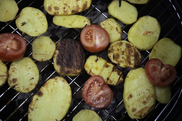 Closeup Vegetables Grill — Fotografia de Stock