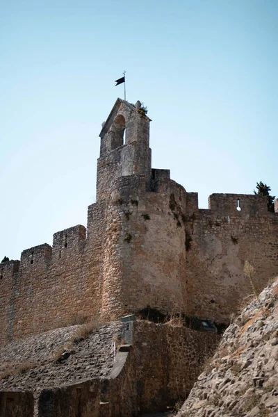 Krisztus Kolostorának Töredéke Templomos Lovagok Rendje Tomarban Portugáliában — Stock Fotó