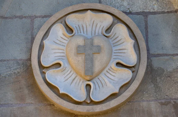 Reghin Romania Oct 2021 Architectural Details Saxon Church Reghin City — Stock Photo, Image