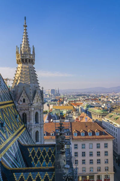 Een Verticale Opname Van Stephen Cathedral Wenen Oostenrijk — Stockfoto