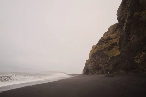 Natural View Beautiful Coast Reynisfjara Iceland — 图库照片