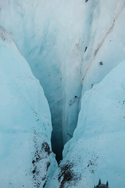 Chilling View Solheimajokull Glacier Iceland — Zdjęcie stockowe