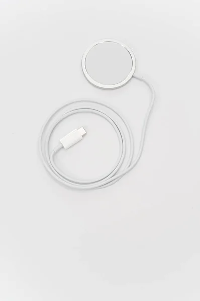 Inverigo Italy Nov 2021 Magsafe Wireless Induction Device Charger Cable — 스톡 사진