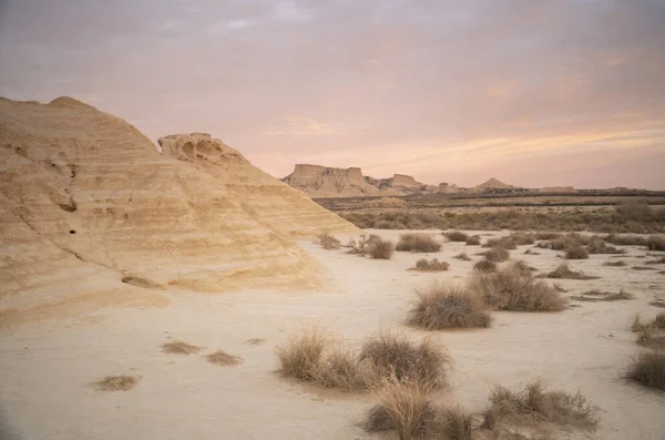 Desertic Landscape Bardenas Reales Desert Navarre Spain — Stock Photo, Image