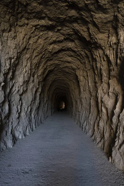 Vertical Shot Path Leads Lumbier Canyon Liedena Spain — Foto Stock