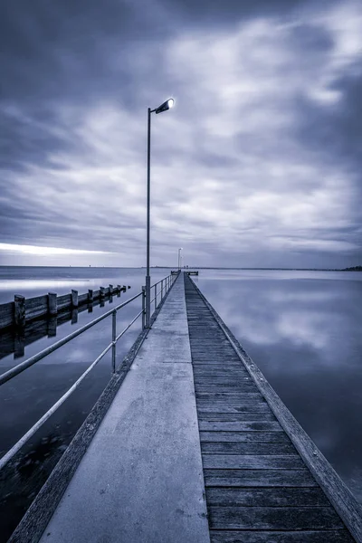 Vertical Shot Pier Esplanade Geelong Victoria Australia — Stok fotoğraf