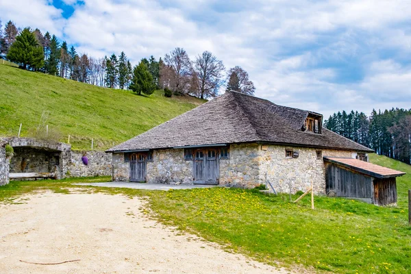 Der Gruyere Kanton Freiburg Der Schweiz — Stockfoto