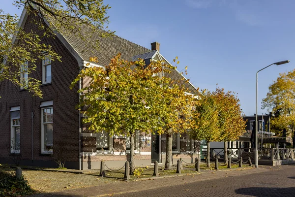 Vlijmen Netherlands Nov 2021 Autumn Colored Trees Front Stately Exterior — Stock Photo, Image