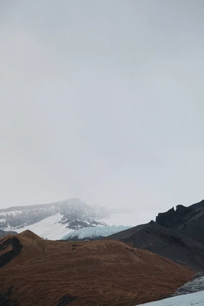 Chilling View Solheimajokull Glacier Iceland — Foto Stock